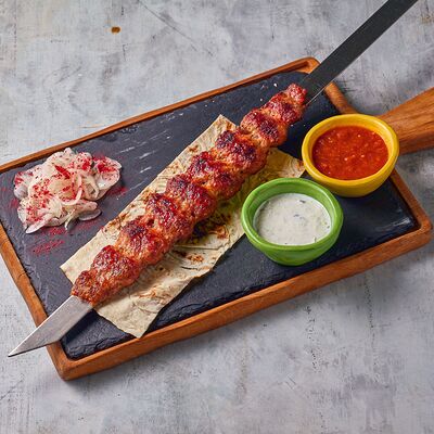 Люля-кебаб из говядины и свининыв Мамука по цене 970 ₽