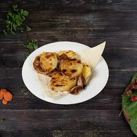 Шашлык из картофеля с курдюком в Ассадо