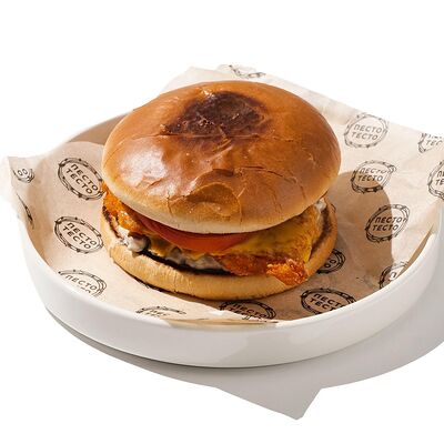 Чикенбургер с хрустящей котлетой в Песто Тесто по цене 690 ₽