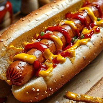 Хот-дог с халапеньов Одно мясо по цене 290 ₽