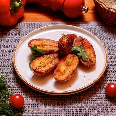 Картофель дольками с тмином и паприкой в Золотая прага по цене 325 ₽