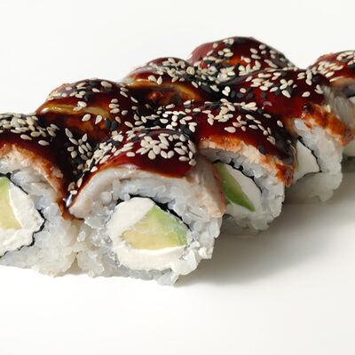 Канада лайт с авокадо в Рис и лосось по цене 809 ₽