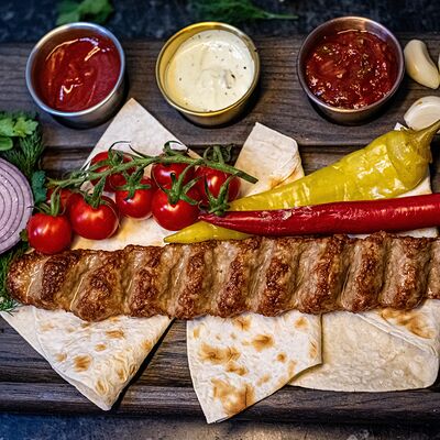 Люля-кебаб из баранины с сыром в Мангал & Кебаб по цене 399 ₽