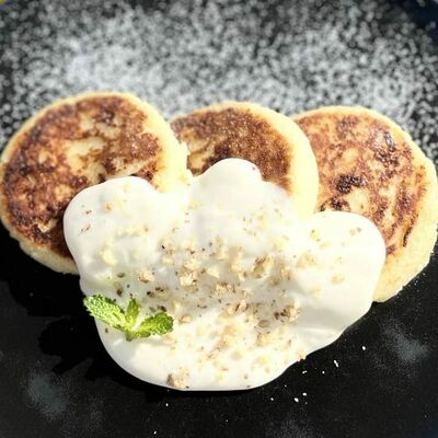 Сырники с цитрусовой сгущенкой в Блинвуд по цене 400 ₽