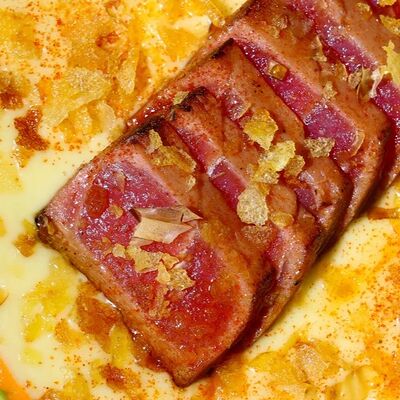 Тунец с картофельным кремом и романеско в Gino Cafe по цене 1350 ₽