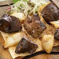 Баранья печень с курдюком в Анас