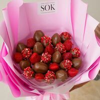 Букет из клубники в шоколаде №50 в SOK - клубника в шоколаде