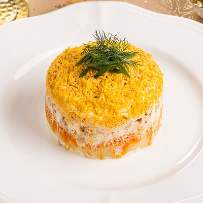 Салат мимоза в Урюк по цене 490 ₽