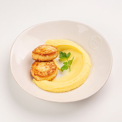 Котлеты из индейки с картофельным пюре в Сыроварня по цене 128000 сум