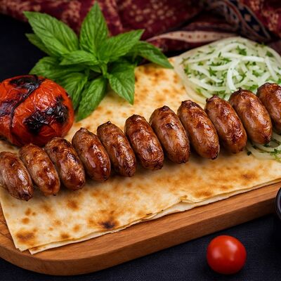 Шашлык из куриных сердечек в 17 шампуров по цене 550 ₽