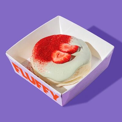 Панкейк-мини Клубника-матча в Fluffy Fluffy по цене 470 ₽