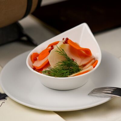 Репа, квашенная с морковью и острымперцем в Абрамовъ по цене 420 ₽