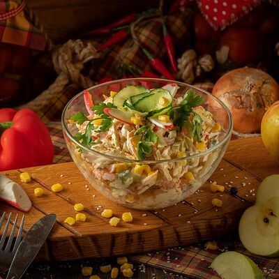 Салат Мясной по-корейски в Мандариновый гусь по цене 231 ₽