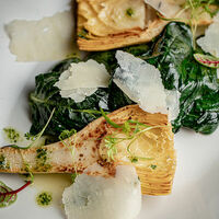 Жаренные артишоки, пармезан и шпинат в Mushrooms