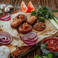 Грибы на мангале в Пекарня №1