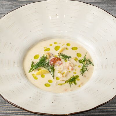 Сливочная уха в Brasserie Kriek по цене 790 ₽