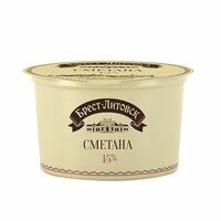 Сметана Брест-Литовск 15% Беларусь Бзмж в Азбука Вкуса Экспресс Меню
