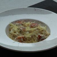 Паста с лососем в Баффет