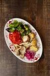 Запеченный картофель, брокколи, вешенки, томаты и айоли из трав в Цверик по цене 1050