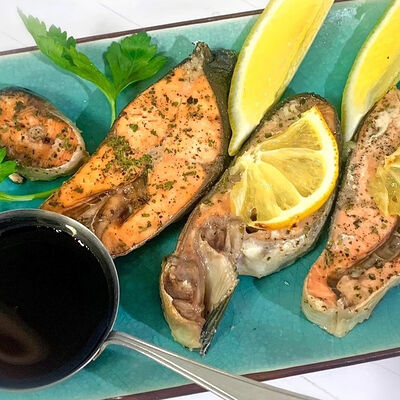 Горбуша запеченная в Навигатор по цене 850 ₽