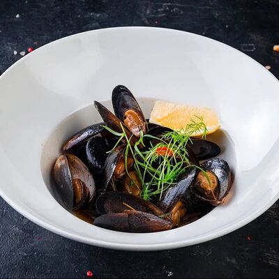 Маринованные мидии с зеленым маслом в Catch по цене 28 р.