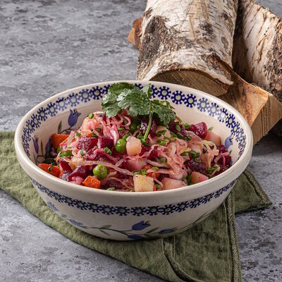 Винегрет с квашеной капустой и зеленым горошком в Сыроварня по цене 390