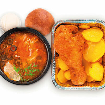 Комбо 2 Солянка в Чикен Пицца по цене 385 ₽