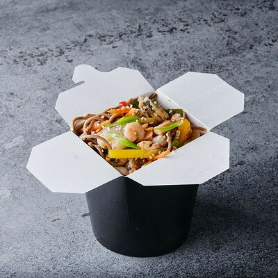 Вок Соба с морепродуктами в THE BOX по цене 329