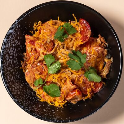 Корейский сливочный рамен с чоризо в Мастер Ли по цене 540 ₽