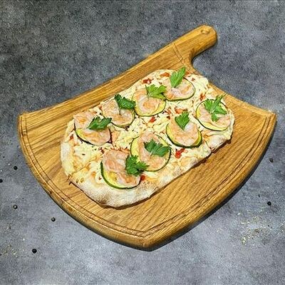 Римская пицца Креветки Цукини 1/485 в Бургер удачи по цене 670 ₽