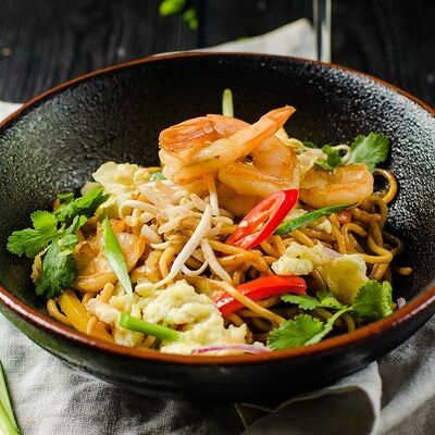 Лапша Чао Мин с креветками в Маймун по цене 690