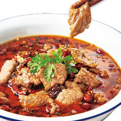 Говядина в бульоне с перцем чили по-сычуаньски №33 в Malatan Gong Qilin Tea по цене 1536 ₽