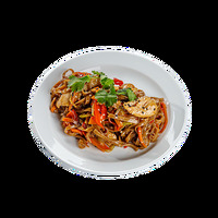 Гречневая лапша с курицей в STARS COFFEE