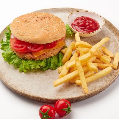 Бургер с куриной котлетой в 3952 по цене 690 ₽