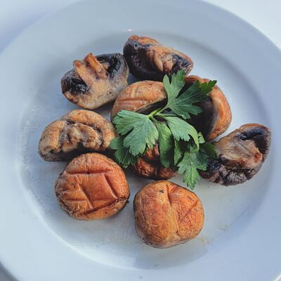 Шампиньоны на мангалев Рукоста по цене 360 ₽