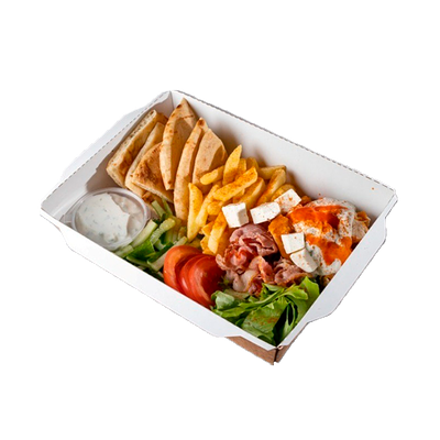 Гирос Сыр-Бекон (ланч-бокс) в Рука Грека по цене 479 ₽