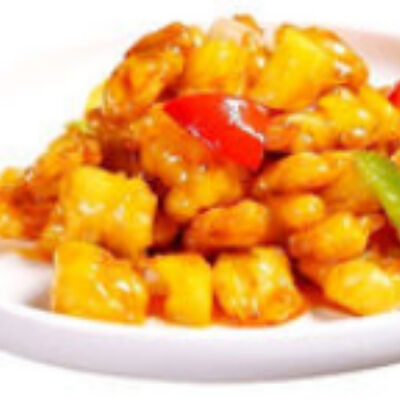 12. Курица в кисло-сладком соусе с ананасами в Чайна-Рай по цене 1260 ₽