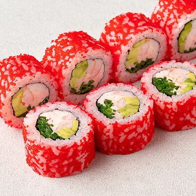 Ролл Калифорния с тигровой креветкой в Сакура по цене 489 ₽