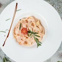 Феттуччине с креветкой в Rigatoni