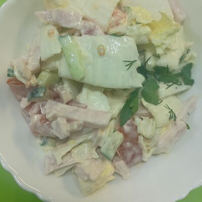 Салат с пекинской капустойв Кафе-Столовая Солнышко по цене 185