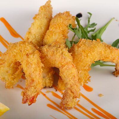 Тигровые креветки в темпуре в Мансарда по цене 750 ₽