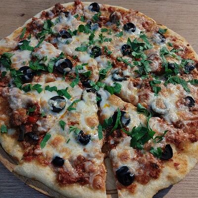 Пицца с фаршем и маслинами в Карбонара по цене 469 ₽