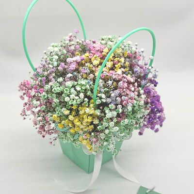 Гипсофила в бирюзовой сумочке в Cosmo Сakery по цене 1500 ₽