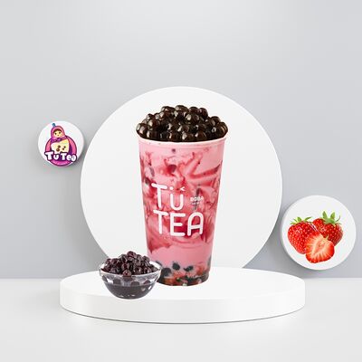 Молочный чай с Клубникой в TUTEA Bubble Tea по цене 499 ₽