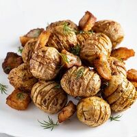 Картофель с салом на мангале в Секреты Вкуса