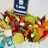 Колбасный букет халяль в ведеркев Дарите красиво по цене 4199