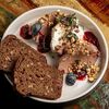 Паштет из куриной печени с компоте из брусники в Брюссель по цене 510