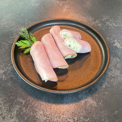 Рулетики из ветчины с сыром и чесноком в Перекусъ по цене 580 ₽