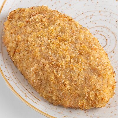 Шницель из цыпленка с сыром в Вилка Ложка по цене 268 ₽