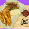 Люля-кебаб с картофелем, квашеной капустой и соленьями в GRILL WURST по цене 789